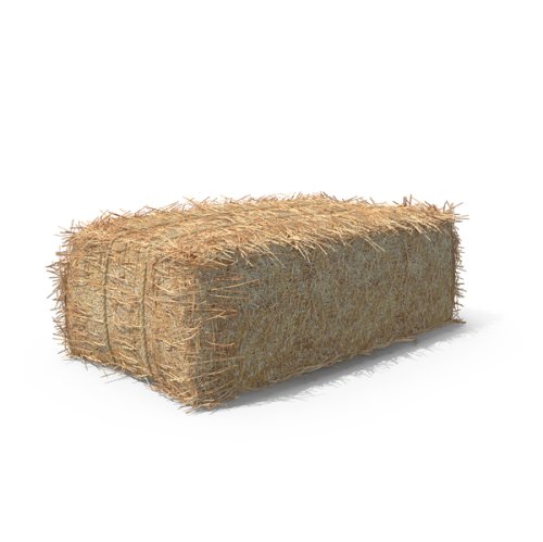 Rectangular Fescue Hay Bale